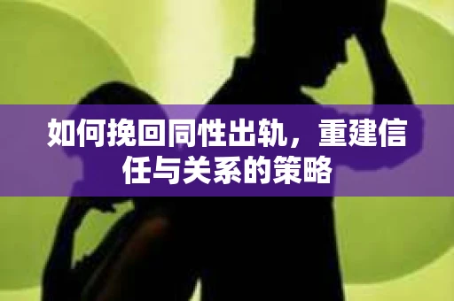 如何挽回同性出轨，重建信任与关系的策略