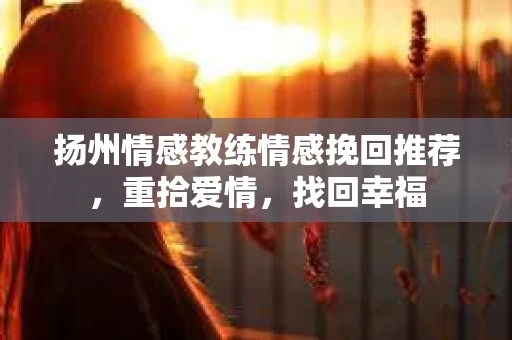 扬州情感教练情感挽回推荐，重拾爱情，找回幸福