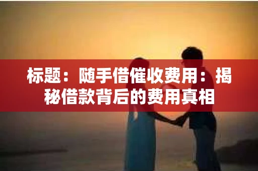 标题：随手借催收费用：揭秘借款背后的费用真相