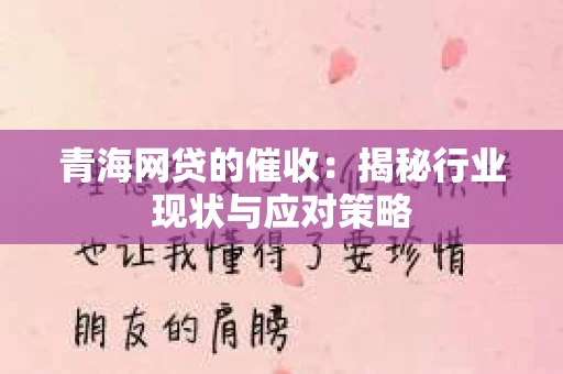 青海网贷的催收：揭秘行业现状与应对策略