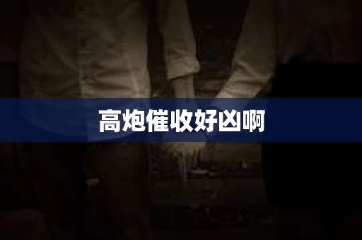 高炮催收好凶啊