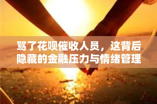 骂了花呗催收人员，这背后隐藏的金融压力与情绪管理
