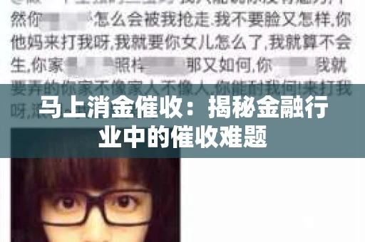 马上消金催收：揭秘金融行业中的催收难题