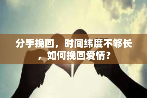 分手挽回，时间纬度不够长，如何挽回爱情？