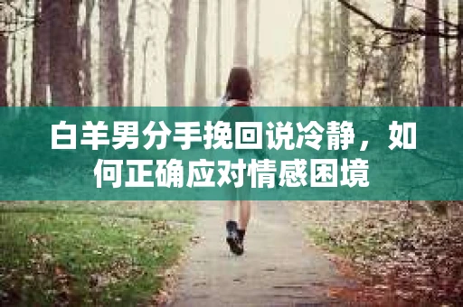 白羊男分手挽回说冷静，如何正确应对情感困境